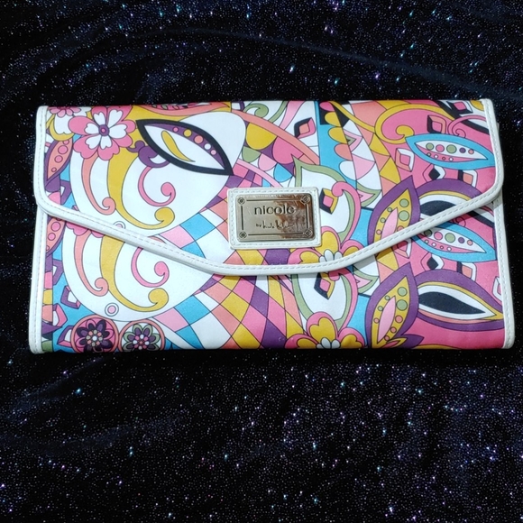 Nicole by Nicole Miller Paisley Clutch Bag - Picture 1 of 15